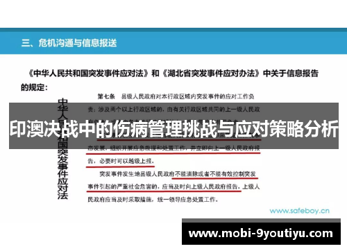 印澳决战中的伤病管理挑战与应对策略分析